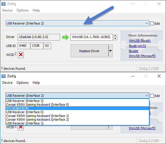 zadig driver sdr